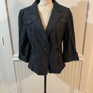 CBR - The Limited Blue Soft Denim Blazer